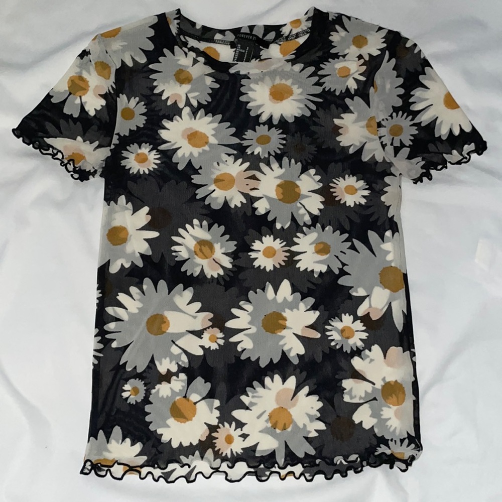 NOT AVAILABLE Sunflower Sheer Tee